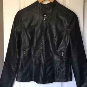 Faux leather jacket